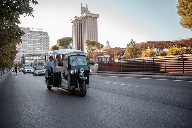 Madrid Expert Tour with Local Guide in Eco Tuk Tuk Private - Santa Ana, San Francisco el Grande, Almudena Cathedral, and the Royal Palace
