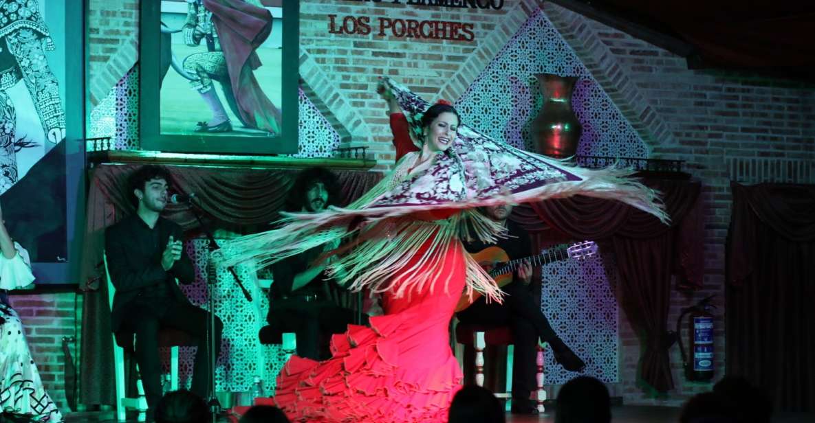 Madrid: Los Porches Flamenco Show with Tapas and Wine Ticket - How the performance is staged: three stages, three environments