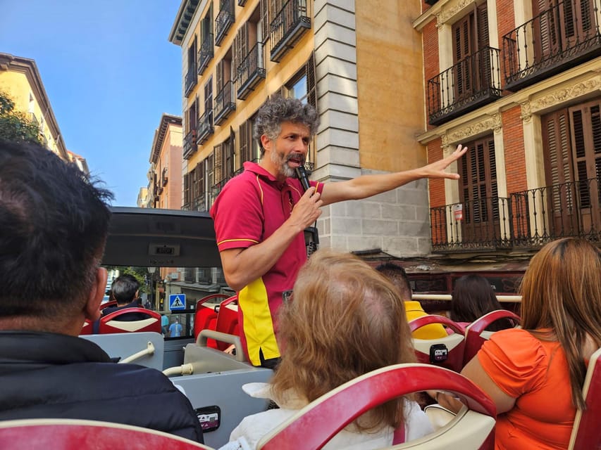 Madrid: Open-Top Big Bus Sightseeing Tour with Live Guide - Royal Palace Area: Grand Architecture in One Sweep