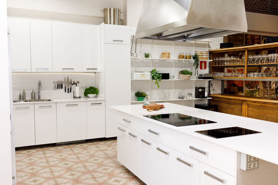 Madrid: Tapas & Paella Cooking Class with Expert Chef - A Modern Open Kitchen Where You Cook at the Same Time