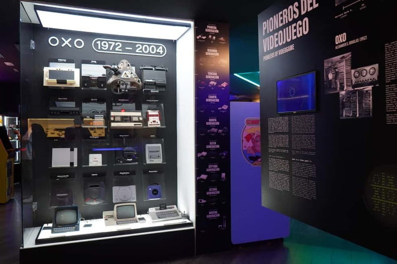 Malaga: OXO Video Game Museum Ticket Entry - Floor 1: the Past of video games (nostalgia with buttons)