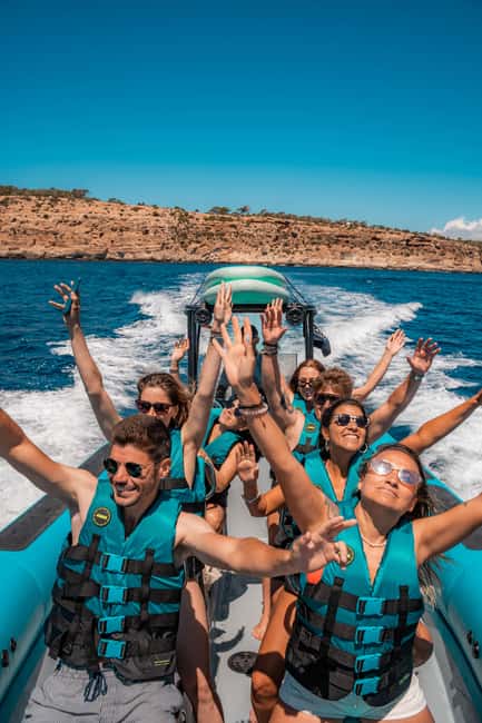 Mallorca: 2h speedboat tour, visit caves, cliffs and snorkel - Palma Coastal Views: Cathedral Pass-By and the Cliffside Coastline