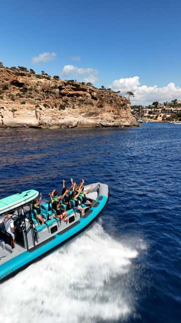 Mallorca: 2h speedboat tour, visit caves, cliffs and snorkel - Sea Scooters and Paddleboards: The Active Part Everyone Talks About