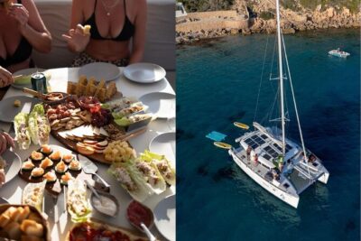 Mallorca Catamaran Tour with Tapas - small group - - Getting to the boat and reading the timing