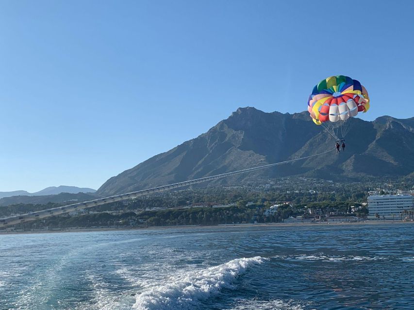 Marbella from the heights: Parasailing - Finding the Frontline Meeting Point Next to El Paname