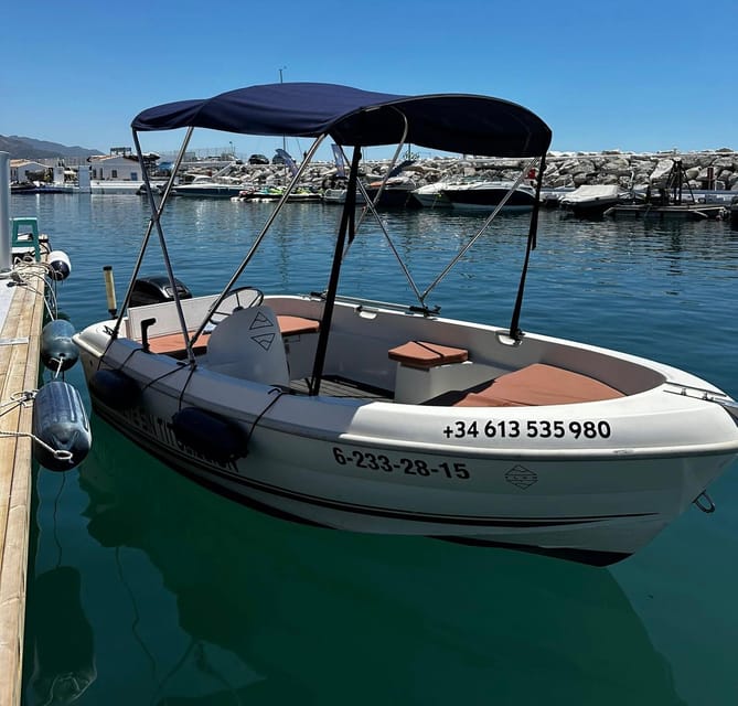 Marbella: Puerto Banús Boat Rental with No License Needed - Sun, sea, and a personal soundtrack: what the onboard time feels like