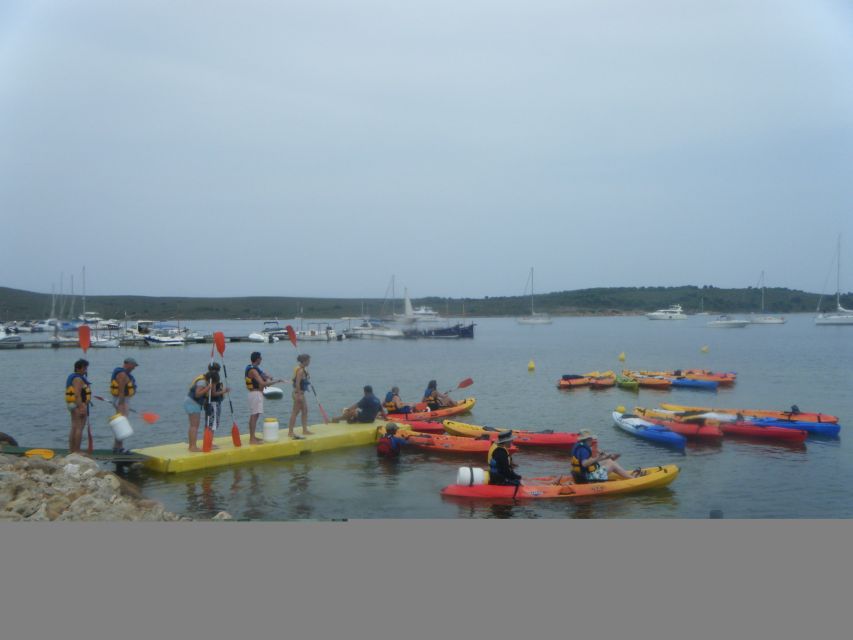 Menorca: Half-Day Kayak Excursion in Fornells - Fornells Bay start: where you gear up and get ready
