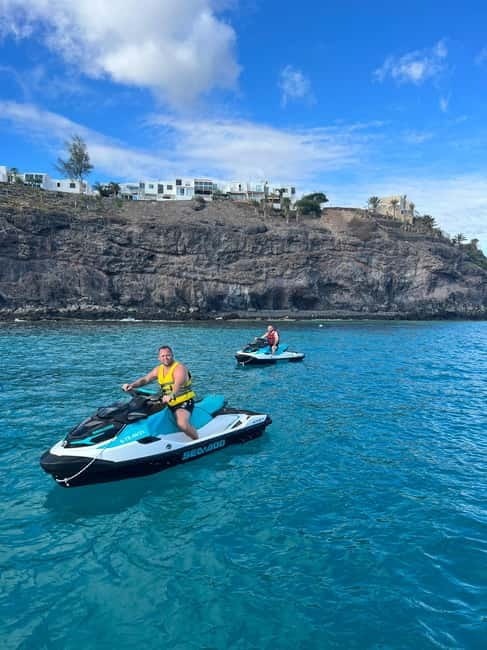 Morro Jable: Guided Jet Ski Safari (without license) - Jet ski power and sea conditions: plan for a wavy ride