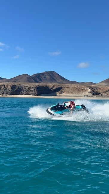 Morro Jable: Guided Jet Ski Safari (without license) - Price and value: sharing one jet ski for $153