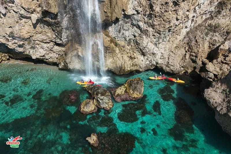 Nerja: Free kayaking route (without a tour guide). 2.5-hour tour. Nerja-Maro Waterfall. - The route along Nerja cliffs: what you’ll actually be doing