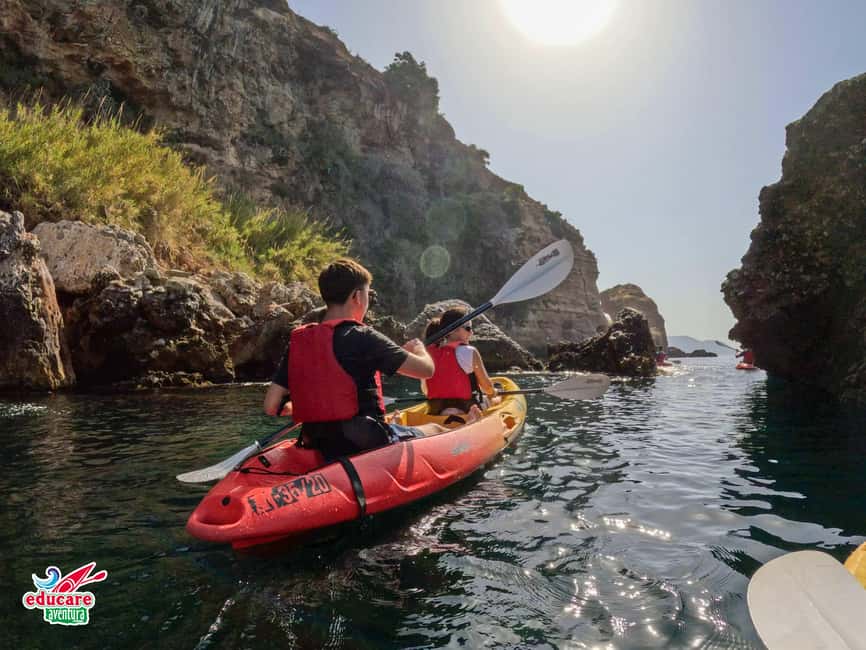 Nerja: Free kayaking route (without a tour guide). 2.5-hour tour. Nerja-Maro Waterfall. - Barranco de Maro cove and Caleta de Maro: where the water feels made for a break