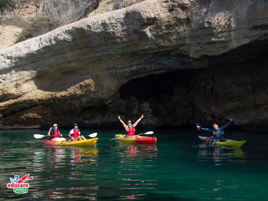 Nerja: Free kayaking route (without a tour guide). 2.5-hour tour. Nerja-Maro Waterfall. - Maro Waterfall from the kayak: how to enjoy it without rushing