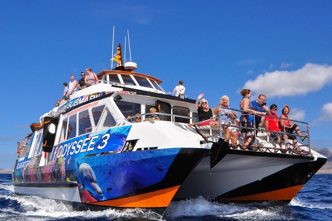 Odyssee 3: The Glass Bottom Boat Tour in Fuerteventura - Water-Play Stop: Slide, Kayak, Snorkel, Paddle Surf, and Jump-Off Spots