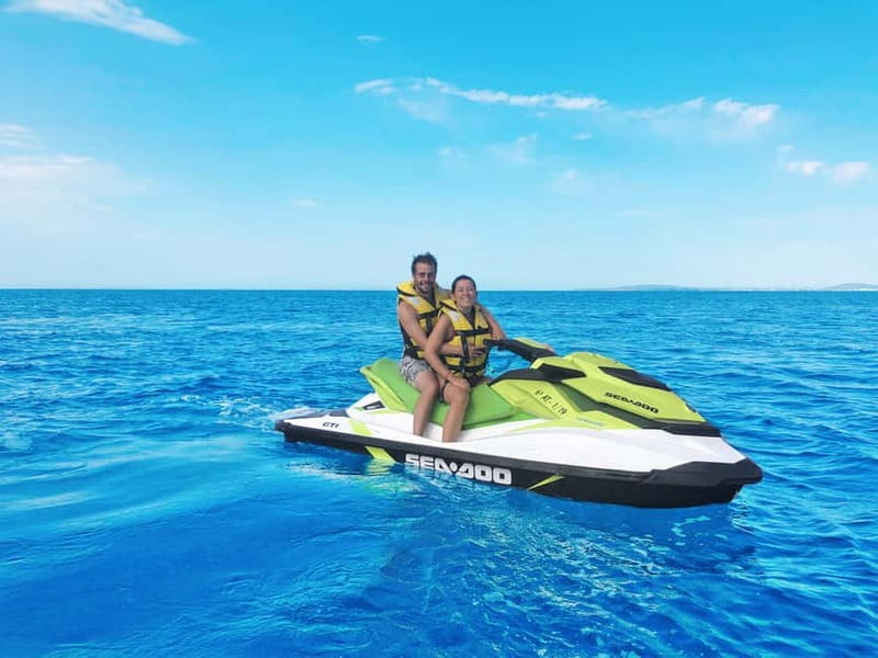 Palma de Mallorca: Los Deltas Jet Ski Tour - The route to Cap Rocat and Los Deltas: cliffs, caves, and turquoise water