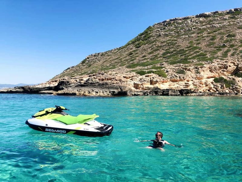 Palma de Mallorca: Los Deltas Jet Ski Tour - Cala Vella swim and snorkel: the break that turns a ride into an experience