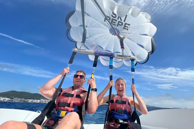 Parasailing in Ibiza with HD Video Option - The north coast route: Cala Mastella to Tagomago reserve