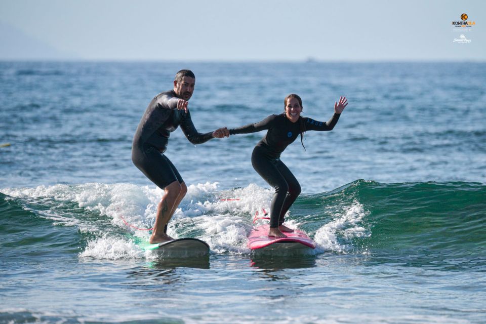 Playa de las Américas: Private or Small-Group Surf Lesson - Where to meet: Kontraola Surf School to the beachfront in minutes