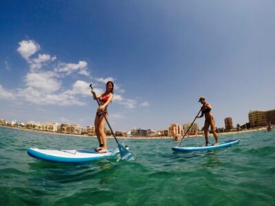 Playa Palma: Stand-up Paddleboard Rental - What you actually get: SUP board, lockers, and that included drink