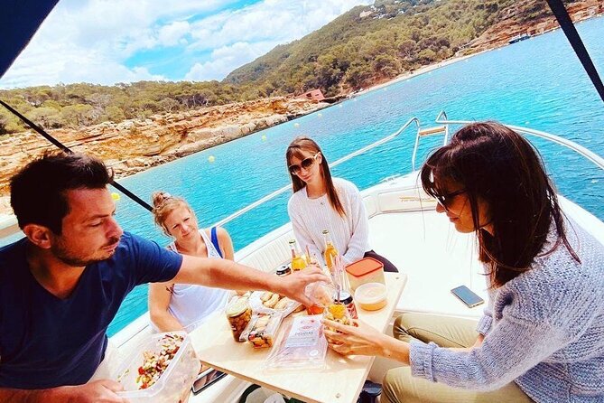 Private Tour along the Coast of Sant Antoni de Portmany - Cala Bassa and the boat-enter Cueva del Amor cave stop