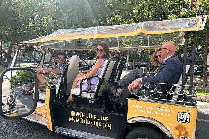 Privately Guided Panoramic Tour in Yellow Tuk Tuk from Madrid - Almudena Cathedral museum area to Mercado de San Miguel: history meets food