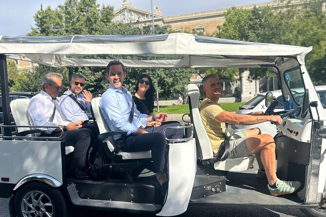 Privately Guided Panoramic Tour in Yellow Tuk Tuk from Madrid - Price and what $60.34 per person really buys