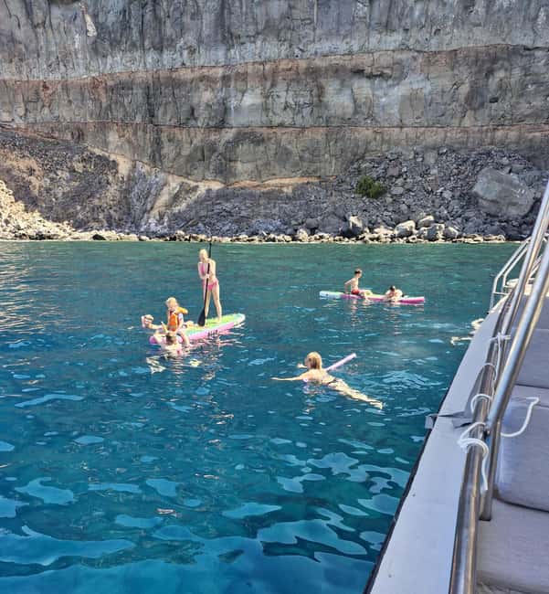 Puerto Rico, Gran Canaria: boat trip, drinks, food, paddle surfing, snorkeling - Optional Thrills: Jet Ski and Parasailing (What Costs Extra)