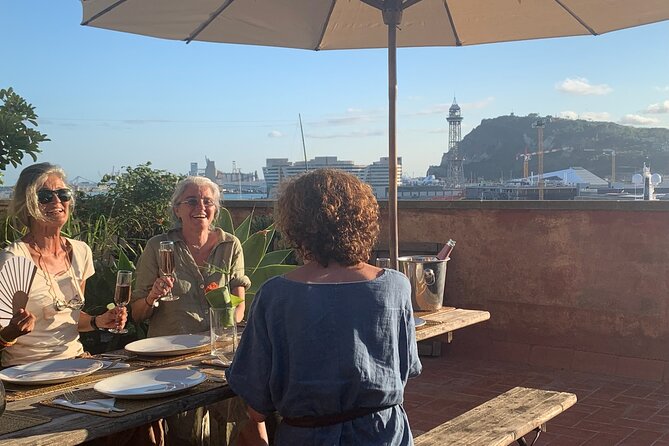 Rooftop Paella Seafood Cooking Class Experience in Barcelona - Sunset terrace dinner: eating what you made, with the harbor as your tablemate