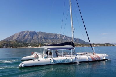 Sailing trip and swim in the bay of Dénia on a catamaran - Cabo de San Antonio: The Coastal Headland Moment