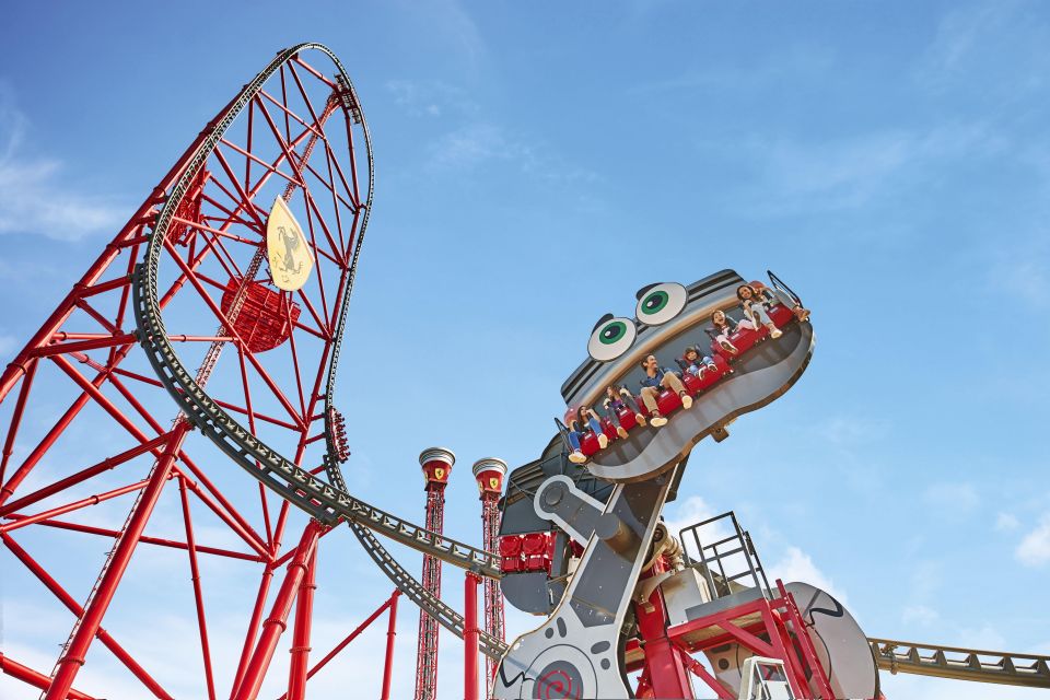 Salou: PortAventura, Ferrari Land, and Caribe Aquatic Entry - PortAventura Park: Shambhala and Dragon Khan are the anchor