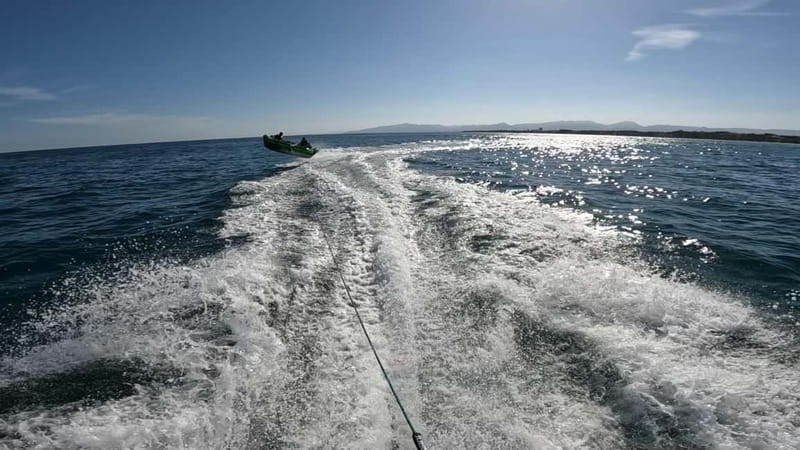 Salou: Private Inflatable Water Sofa Ride - Private Group Energy: What “With Friends or Family” Really Means