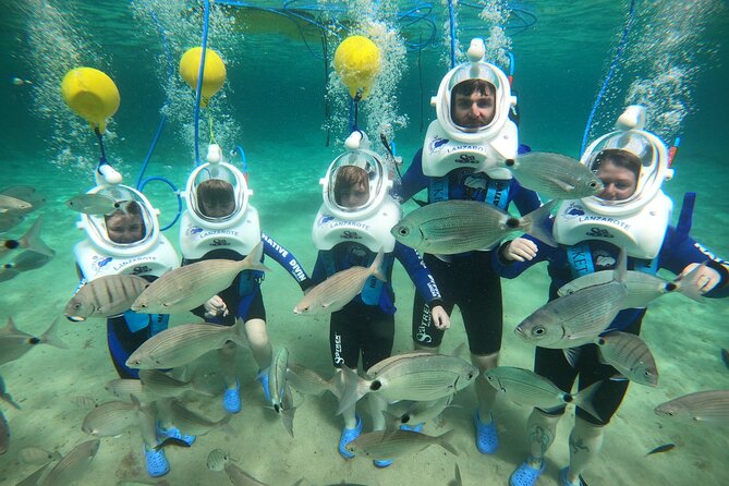 Sea Trek (exclusive in Lanzarote) - Your gear setup: helmet view, wetsuit comfort, and normal breathing