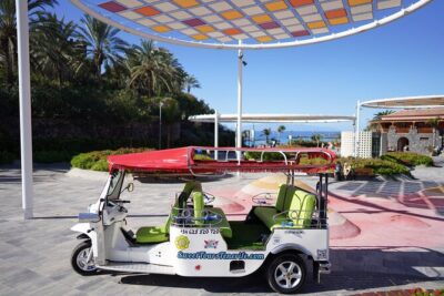 Secret Volcano Tour by Tuk Tuk in Costa Adeje - Puerto Colón Marina: a sea-front start with the 1492 thread