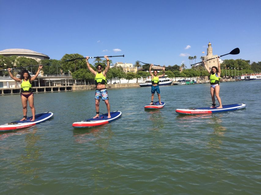 Seville: 1.5-Hour Daytime Standup Paddleboarding Tour - Safety briefing and first steps: how beginners get comfortable
