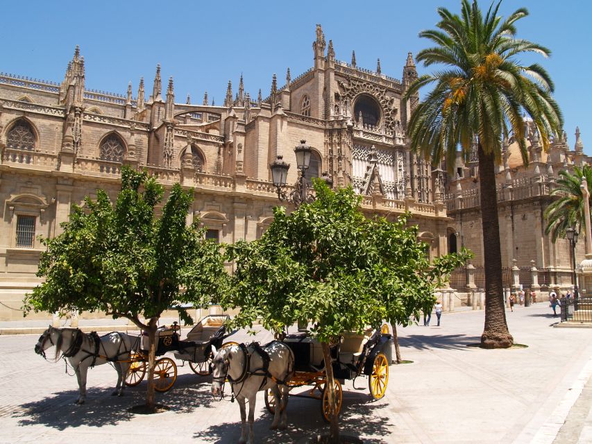 Seville: Cathedral, Giralda, and Alcazar Guided Tour - Giralda Tower at 104 Meters: Ramps, Views, and Timing