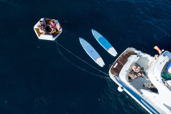 Shared Luxury Yacht Cruise with Champagne and Tapas - Playa del Duque Swim Time: Sea Scooters, Snorkel Gear, and Easy Relaxing