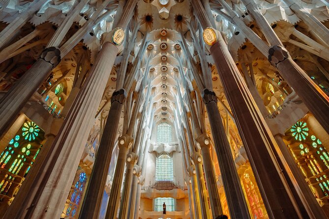 Skip the Line Sagrada Familia Guided Tour & Optional Cava Upgrade - Stop 2 inside the Sagrada Família: from Nativity details to stained-glass glow
