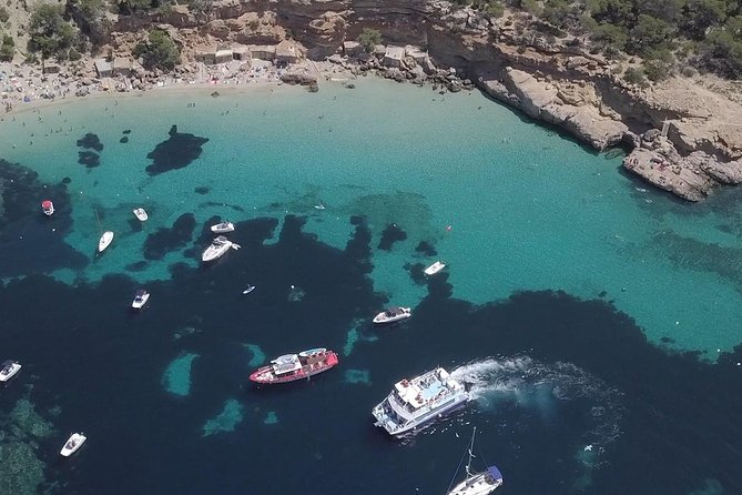 Sunset Beach Hopping Cruise, Cala Comte and Cala Bassa, SUP and snorkelling - Weather is part of the deal on Ibiza waters