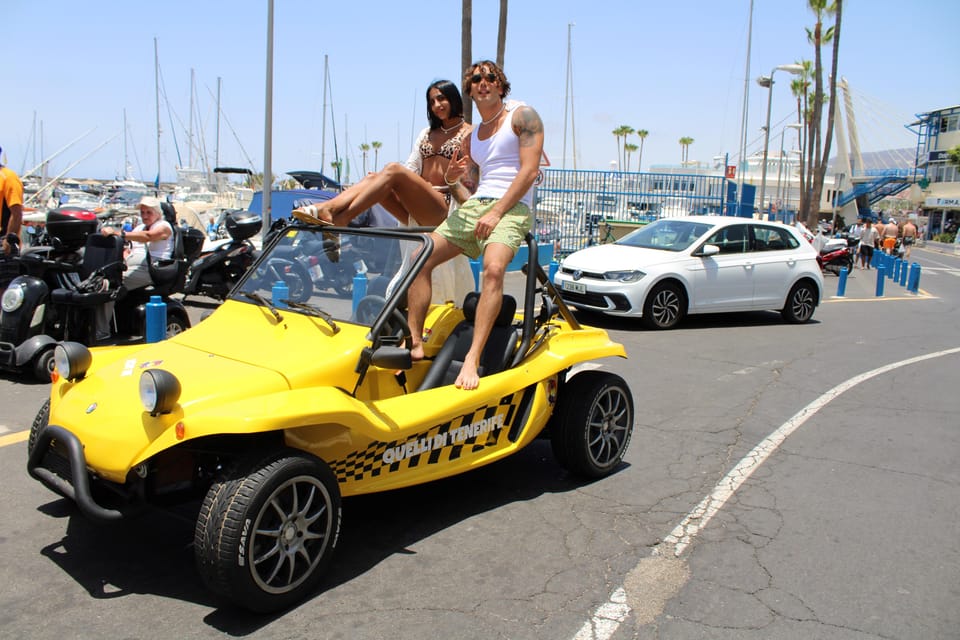 Tenerife Buggy Tour with Route Options Coast Mountain Sunset - Coast Tour: Golden Mile cruising and a volcanic-beach swim