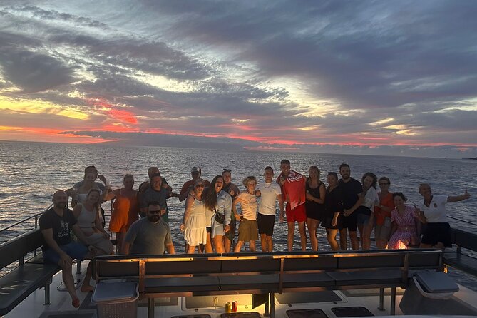 Tenerife Sunset Catamaran tour with transfer - Food and Drinks included. - Sunset expectations: it’s whale watching first, sunset second
