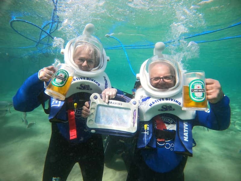 Tenerife: Underwater Walk - Sea Trek Experience - The walk on foot and the water entry: calm first, then curious