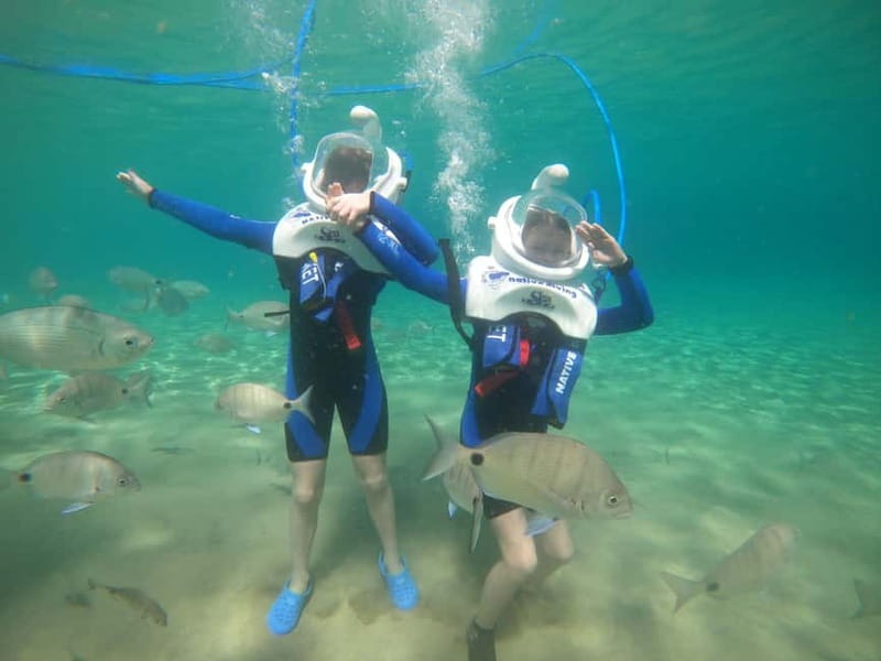 Tenerife: Underwater Walk - Sea Trek Experience - The instructor team in small groups: why names come up so often
