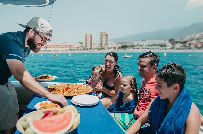 Tenerife: Whale and dolphin watching - On-board comfort: drinks, fruit, restroom, and basic safety gear