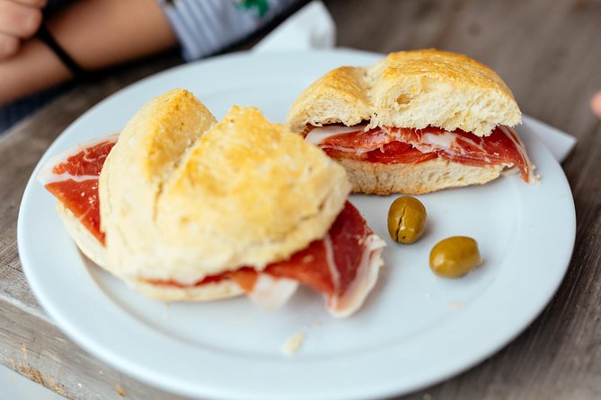 The Award-Winning PRIVATE Food Tour of Mallorca: The 10 Tastings - Stop 2: Es Baluard area, croquetas and coca de pimiento