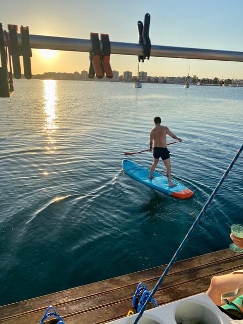 Torrevieja: Costa Blanca Catamaran Cruise - SUP from the Deck: Two Boards, Less Waiting, More Smiles