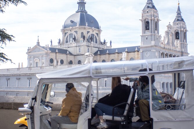 Tour of Historic and Modern Madrid with a guide in a yellow tuk tuk - Congress and the football stops: modern Madrid with a pulse
