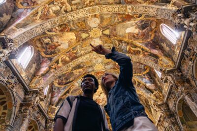 Valencia: Cathedral, St Nicholas, and Lonja de la Seda Tour - Church of Saint Nicholas: Baroque Frescoes and a Ceiling That Demands Eye Contact