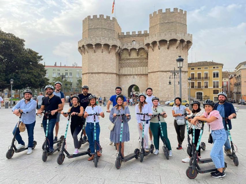 Valencia: Private City Tour on Bike,E-Bike&E-Scooter - Torres de Serranos: the medieval gateway that sets the tone