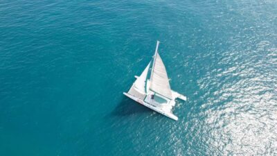 Valencia: Sailing Catamaran with Swimming & Optional DJ - The boat experience: nets, space, and the music option