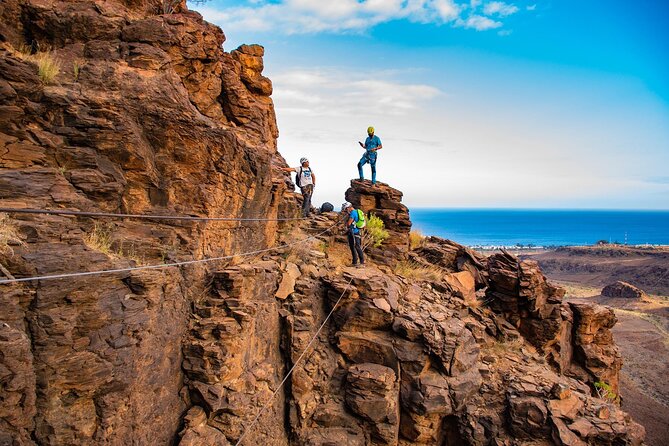 Via Ferrata in Gran Canaria. Vertical adventure park. Small groups - Small Groups Matter: Getting Help When You Need It
